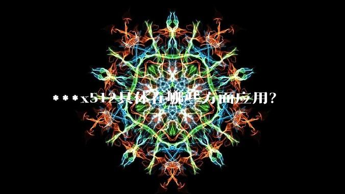***x512具体在哪些方面应用？