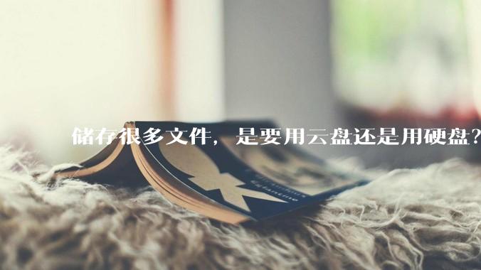 储存很多文件，是要用云盘还是用硬盘？