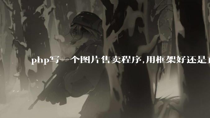 php写一个图片售卖程序,用框架好还是直接写好?