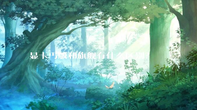 显卡丐版和旗舰有什么区别？