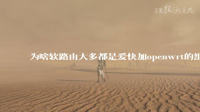 为啥软路由大多都是爱快加openwrt的组合，单openwrt有什么缺点嘛？