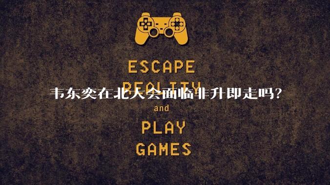 韦东奕在北大会面临非升即走吗？