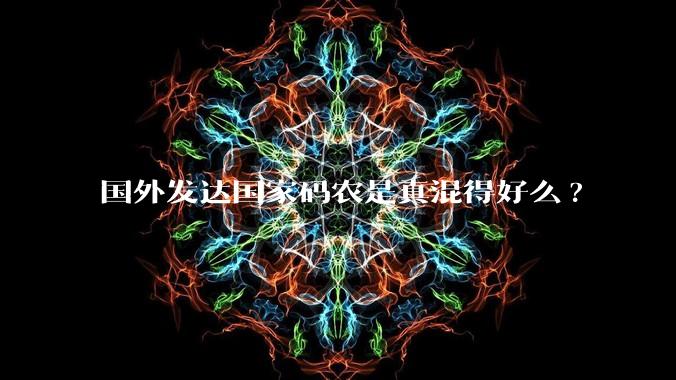 国外发达国家码农是真混得好么?