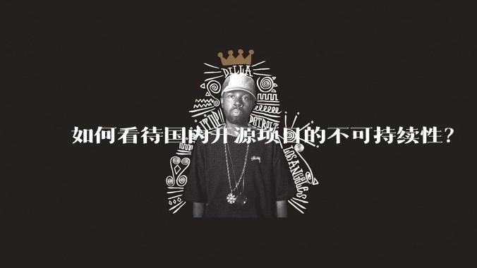 如何看待国内开源项目的不可持续性？
