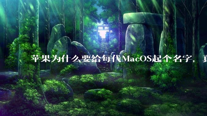 苹果为什么要给每代MacOS起个名字，真以为人们记得住分得清吗？