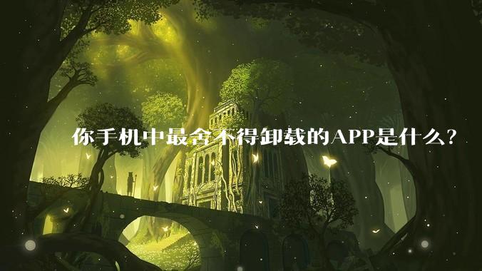你手机中最舍不得卸载的APP是什么？
