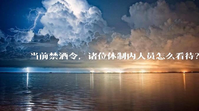 当前禁酒令，诸位体制内人员怎么看待？