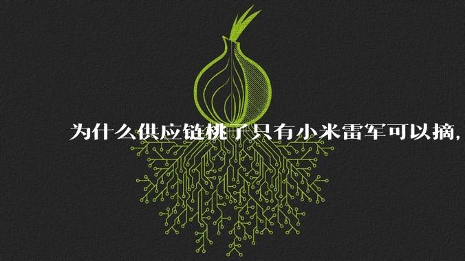 为什么供应链桃子只有小米雷军可以摘，其他人只能干瞪眼？