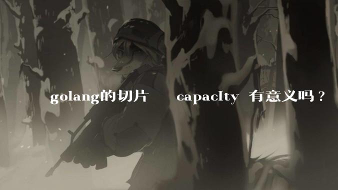 golang的切片   capacity 有意义吗? 不是动态扩缩吗?  需要关注这个参数吗?