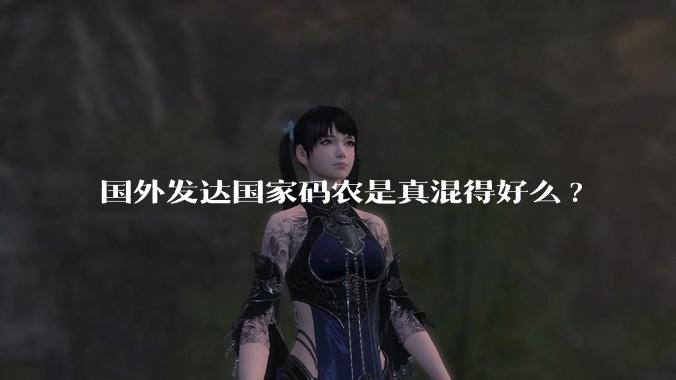 国外发达国家码农是真混得好么?