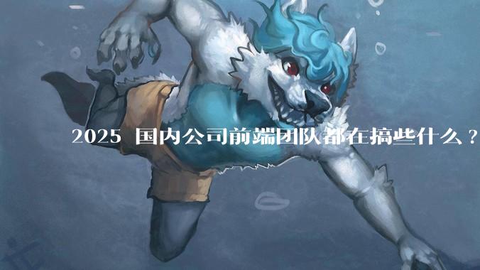 2025 国内公司前端团队都在搞些什么?
