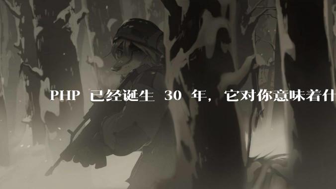PHP 已经诞生 30 年，它对你意味着什么？