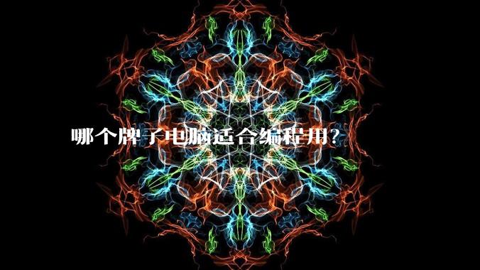 哪个牌子电脑适合编程用？