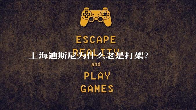 上海迪斯尼为什么老是打架？