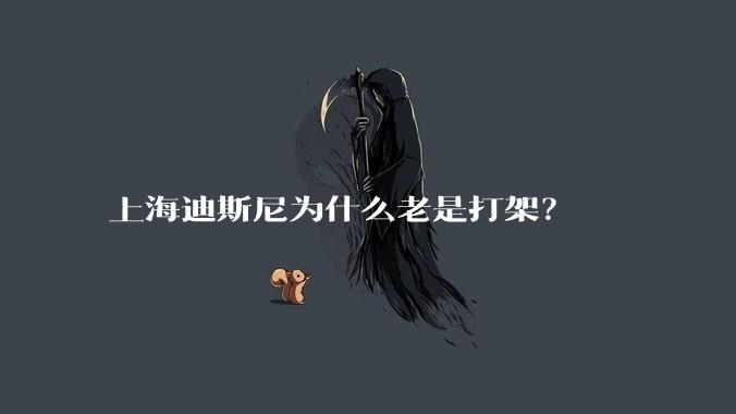 上海迪斯尼为什么老是打架？