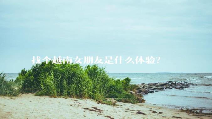 找个越南女朋友是什么体验？