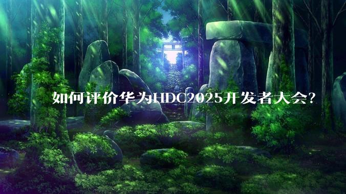 如何评价华为HDC2025开发者大会？