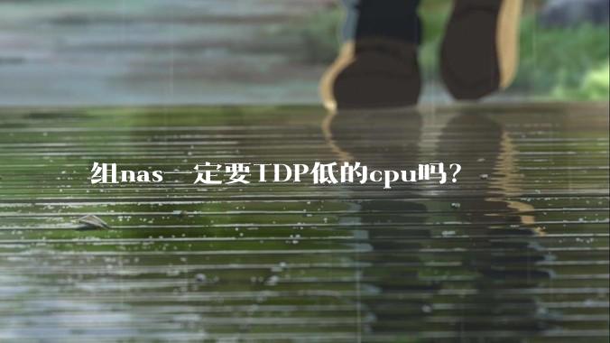 组nas一定要TDP低的cpu吗？