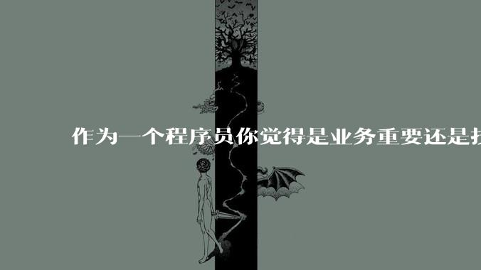 作为一个程序员你觉得是业务重要还是技术重要？