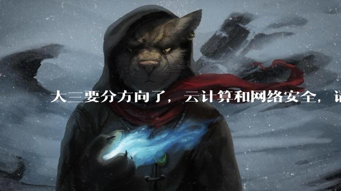 大三要分方向了，云计算和网络安全，请问一下大家女生选哪个比较好啊？