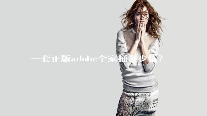 一套正版adobe全家桶多少钱？