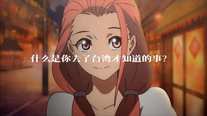 什么是你去了台湾才知道的事？