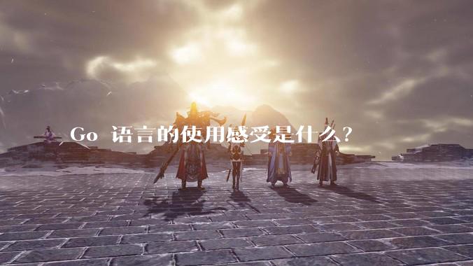 Go 语言的使用感受是什么？