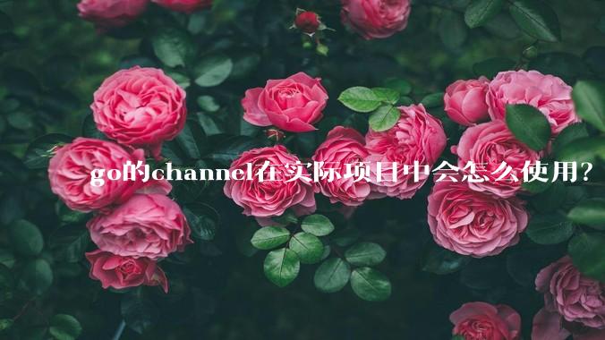 go的channel在实际项目中会怎么使用？
