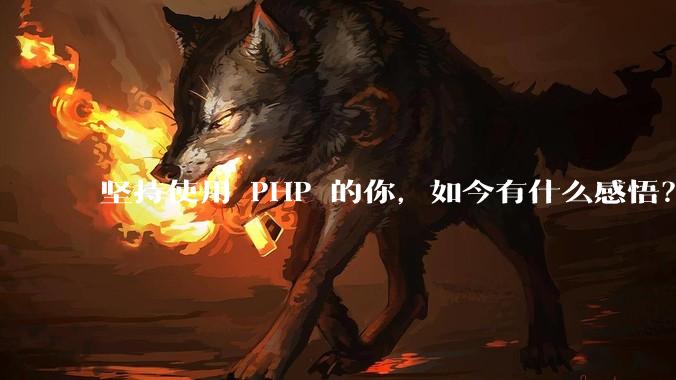 坚持使用 PHP 的你，如今有什么感悟？