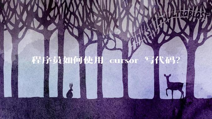 程序员如何使用 cursor 写代码？