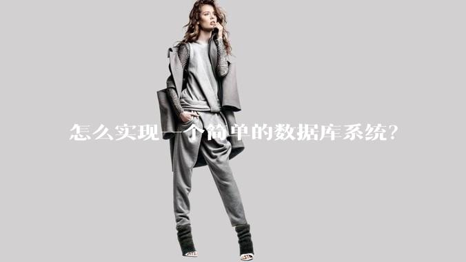 怎么实现一个简单的数据库系统？