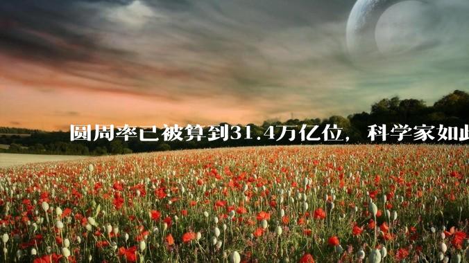 圆周率已被算到31.4万亿位，科学家如此执着，到底为了什么？