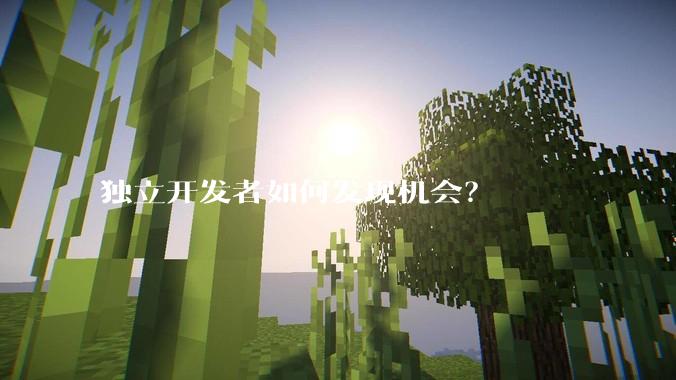 独立开发者如何发现机会？