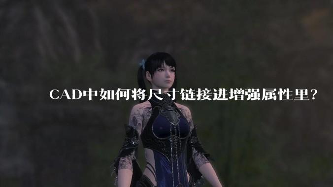 CAD中如何将尺寸链接进增强属性里？