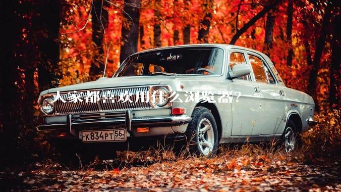 大家都喜欢用什么浏览器？