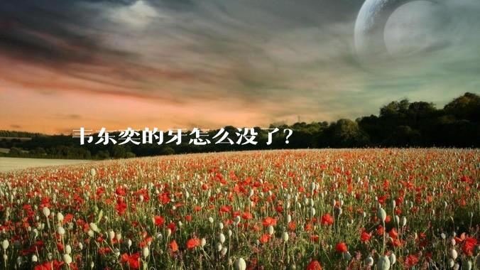 韦东奕的牙怎么没了？