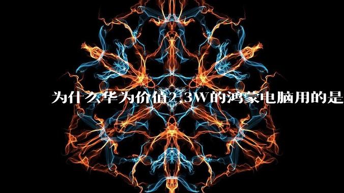为什么华为价值2.3W的鸿蒙电脑用的是美国西数的SN740固态硬盘？