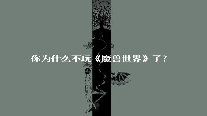 你为什么不玩《魔兽世界》了？