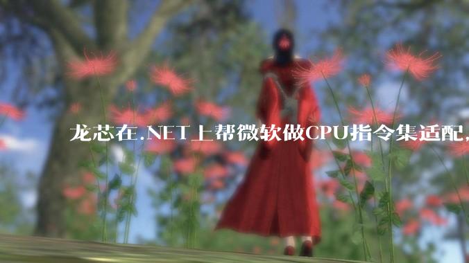 龙芯在.NET上帮微软做CPU指令集适配，为什么到国内.NET开发者这里成了维护龙芯.NET版本?