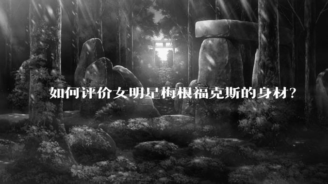 如何评价女明星梅根福克斯的身材？