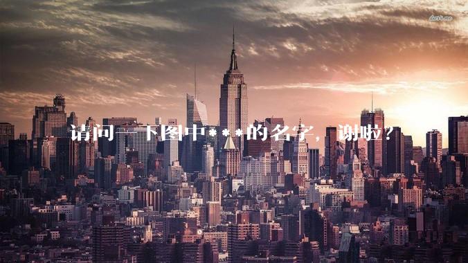 请问一下图中***的名字，谢啦？