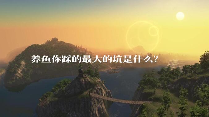 养鱼你踩的最大的坑是什么？