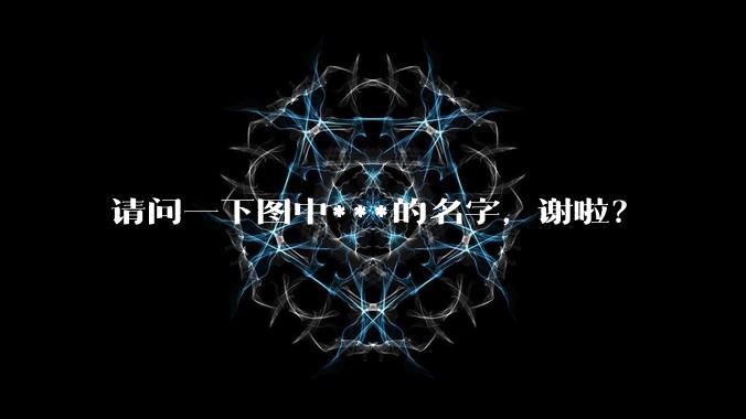 请问一下图中***的名字，谢啦？