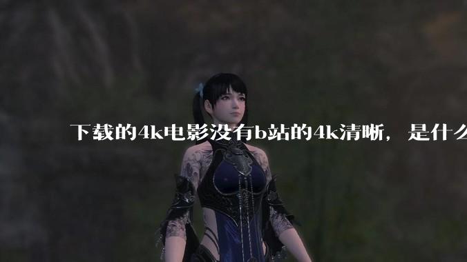 下载的4k电影没有b站的4k清晰，是什么情况啊？