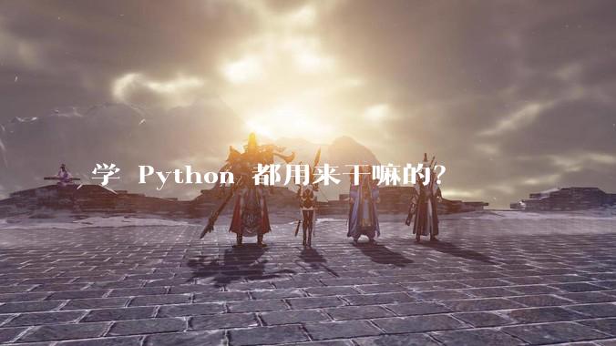 学 Python 都用来干嘛的？