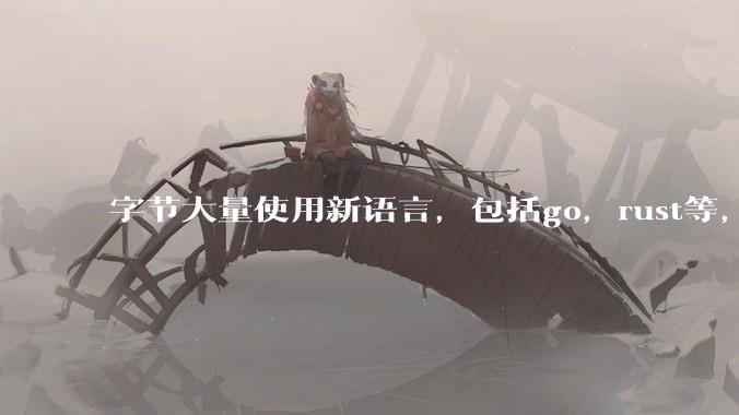 字节大量使用新语言，包括go，rust等，为什么阿里一直都抱着j***a不松手？