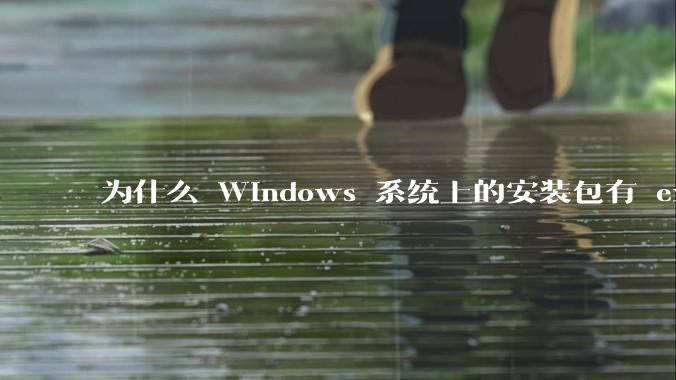为什么 Windows 系统上的安装包有 exe 和 msi 两种格式，有什么区别？