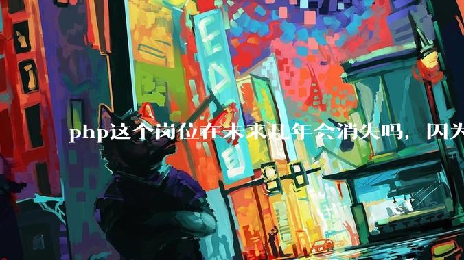 php这个岗位在未来几年会消失吗，因为刚从事php有点焦虑?