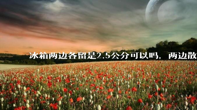冰箱两边各留是2.5公分可以吗，两边散热的?