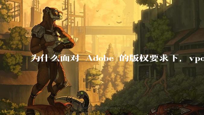为什么面对 Adobe 的版权要求下，vposy 大神还能从容不迫？